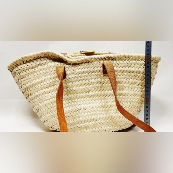 Large Raffia Tote with Leather Handles (Chloe look a like - for LESS) - Picture 15 of 15